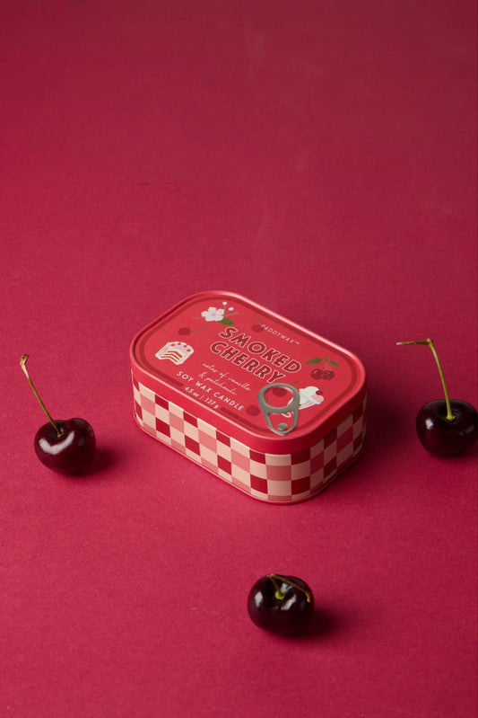 Doftljus i plåtask - Smoked Cherry