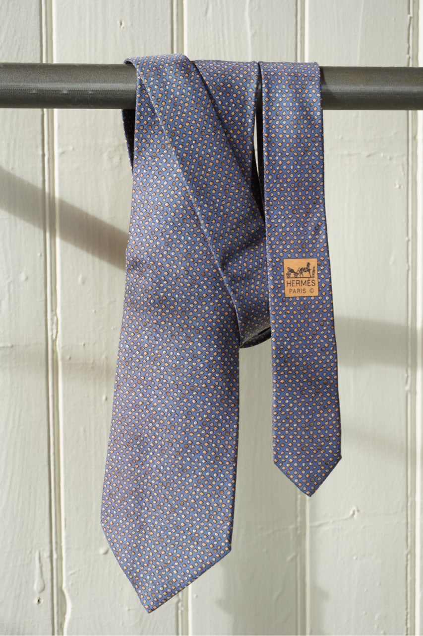 Hermès slips med geometriskt mönster