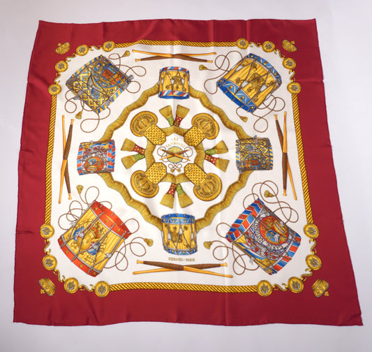 Hermès “Les Tambours” sidenscarf