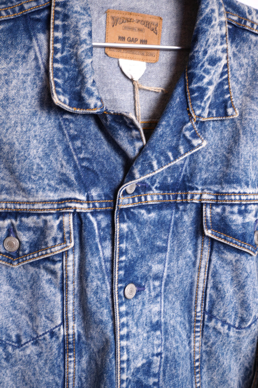 GAP Jeansjacka – 90-tal Acid Wash Denim Trucker