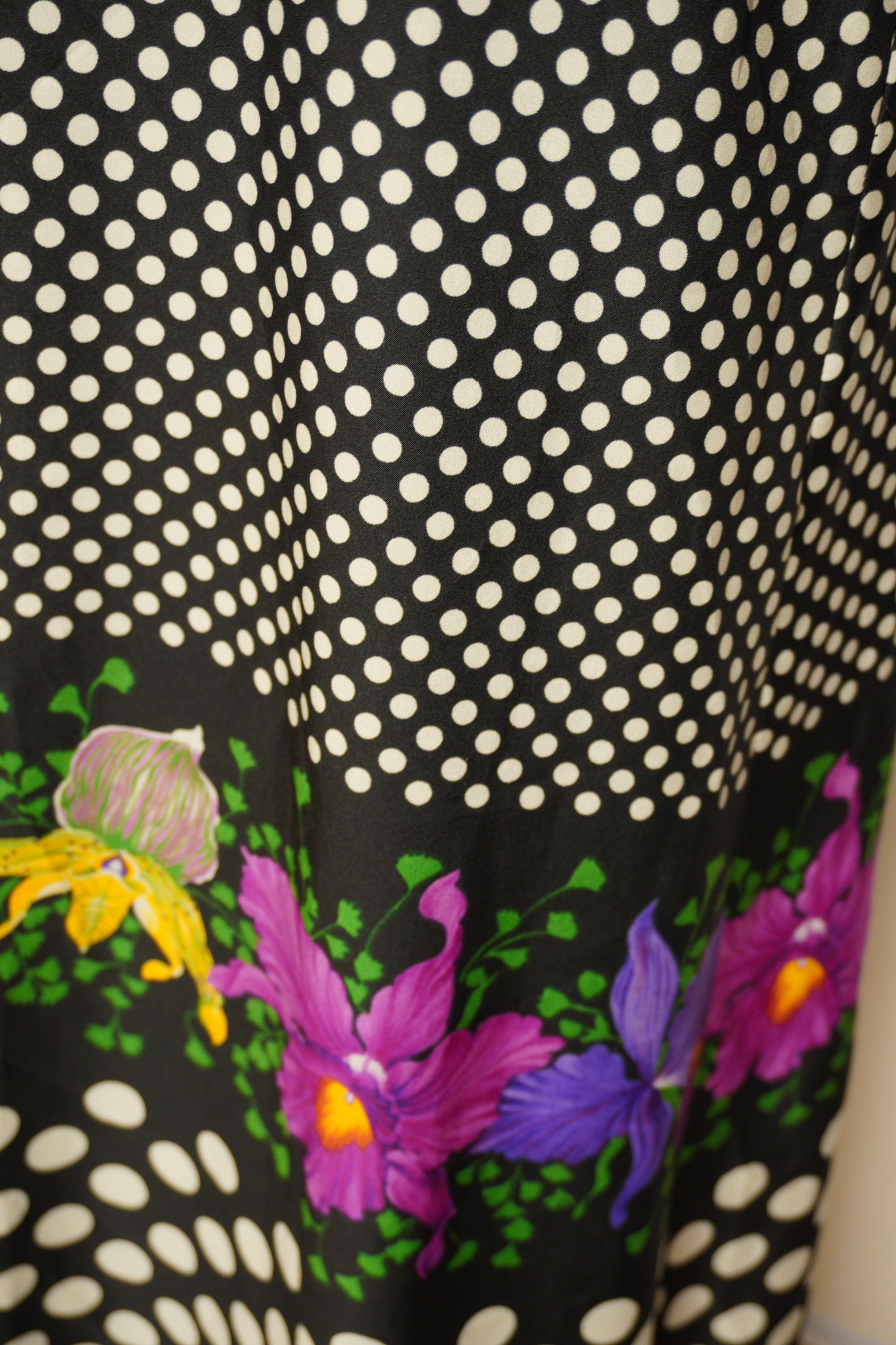 Prickig långklänning 70-tal