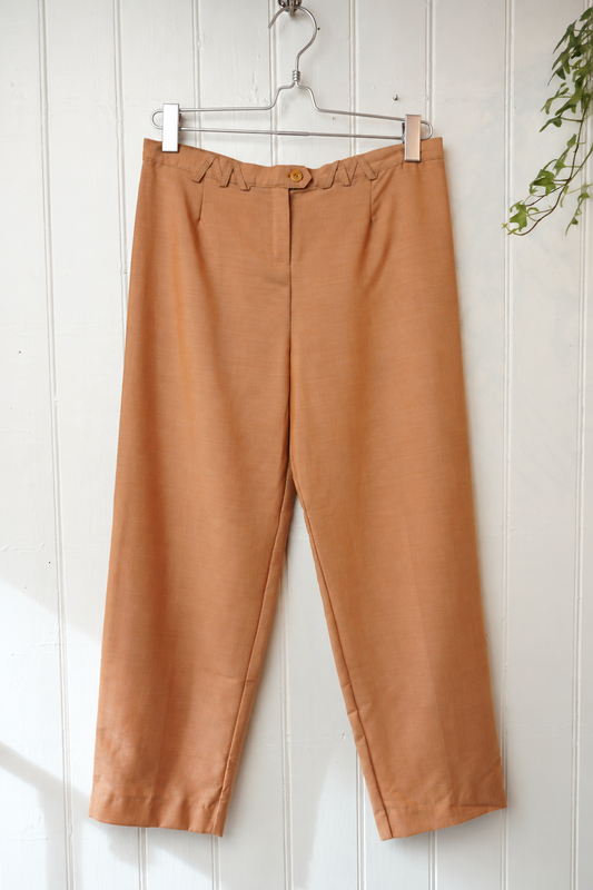 Aprikosfärgade ullbyxor med mohair – Escada