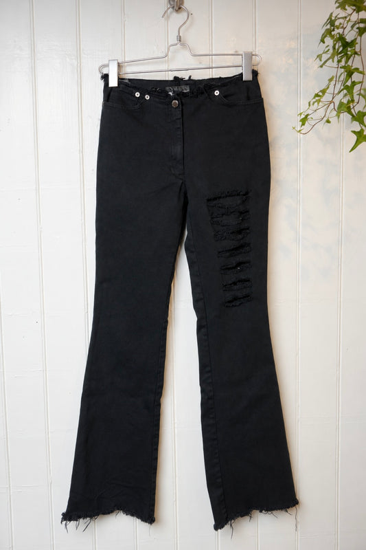 Lågmidjade jeans med slitningar – Rocco Barocco