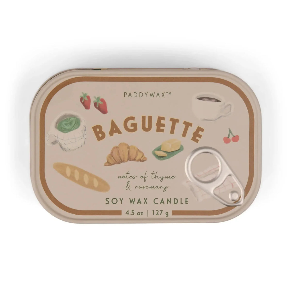 Doftljus i plåtask - Baguette