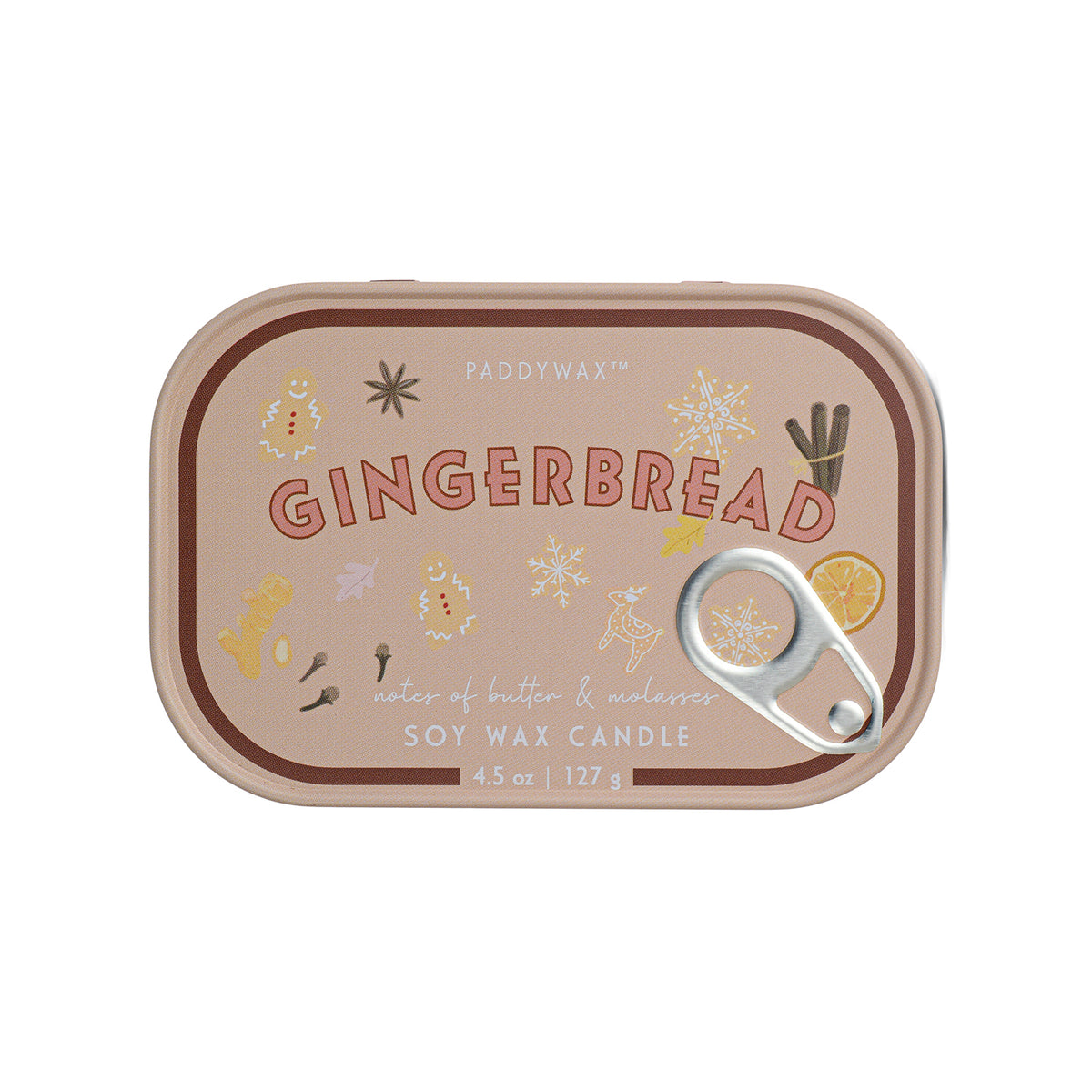 Doftljus i plåtask - Gingerbread