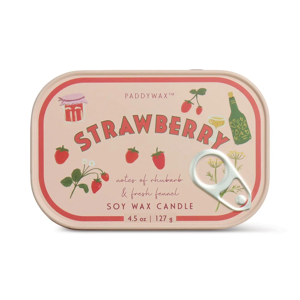 Doftljus i plåtask - Strawberry