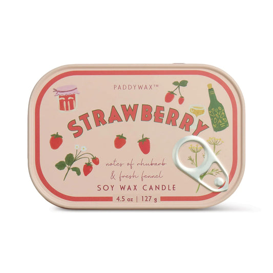 Doftljus i plåtask - Strawberry
