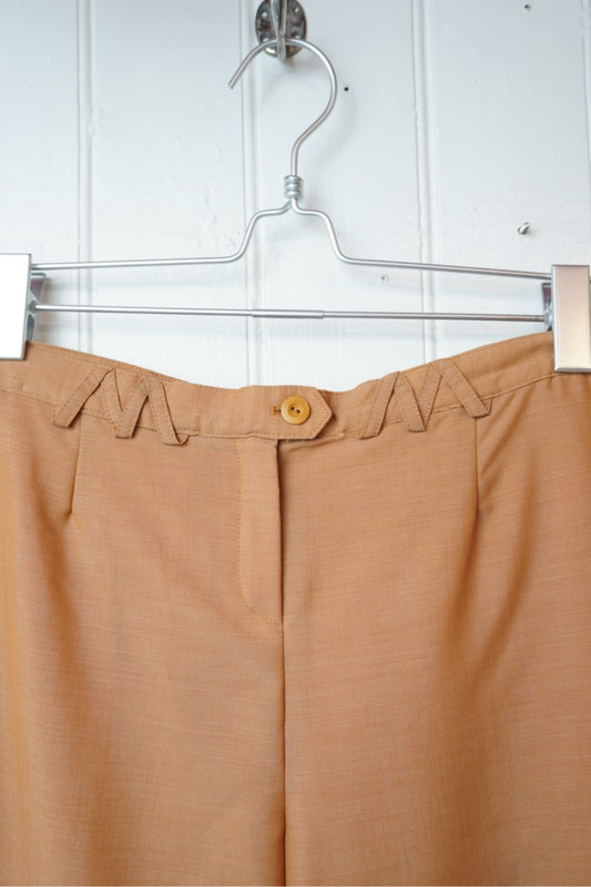 Aprikosfärgade ullbyxor med mohair – Escada