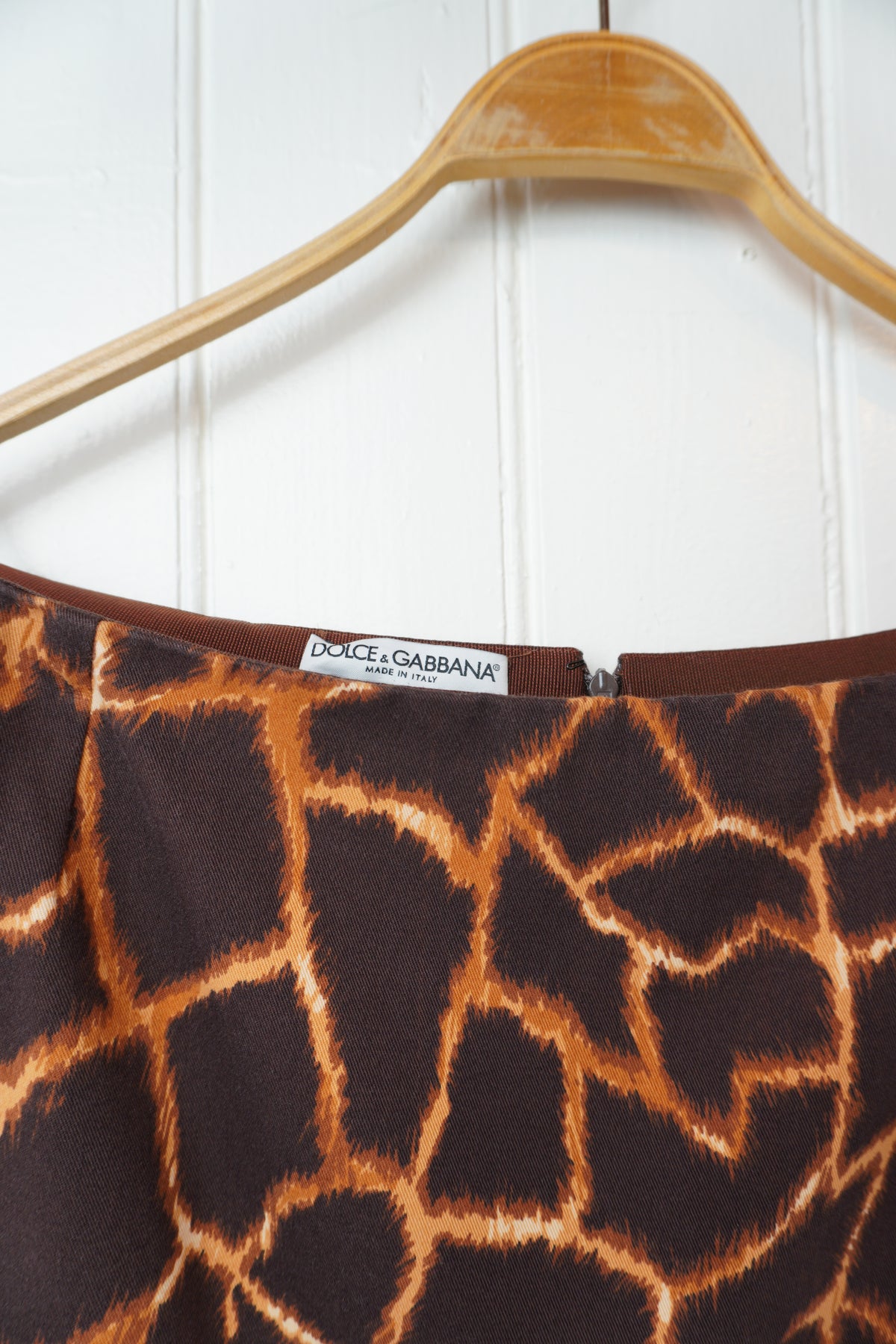 Giraffmönstrad kjol – Dolce & Gabbana