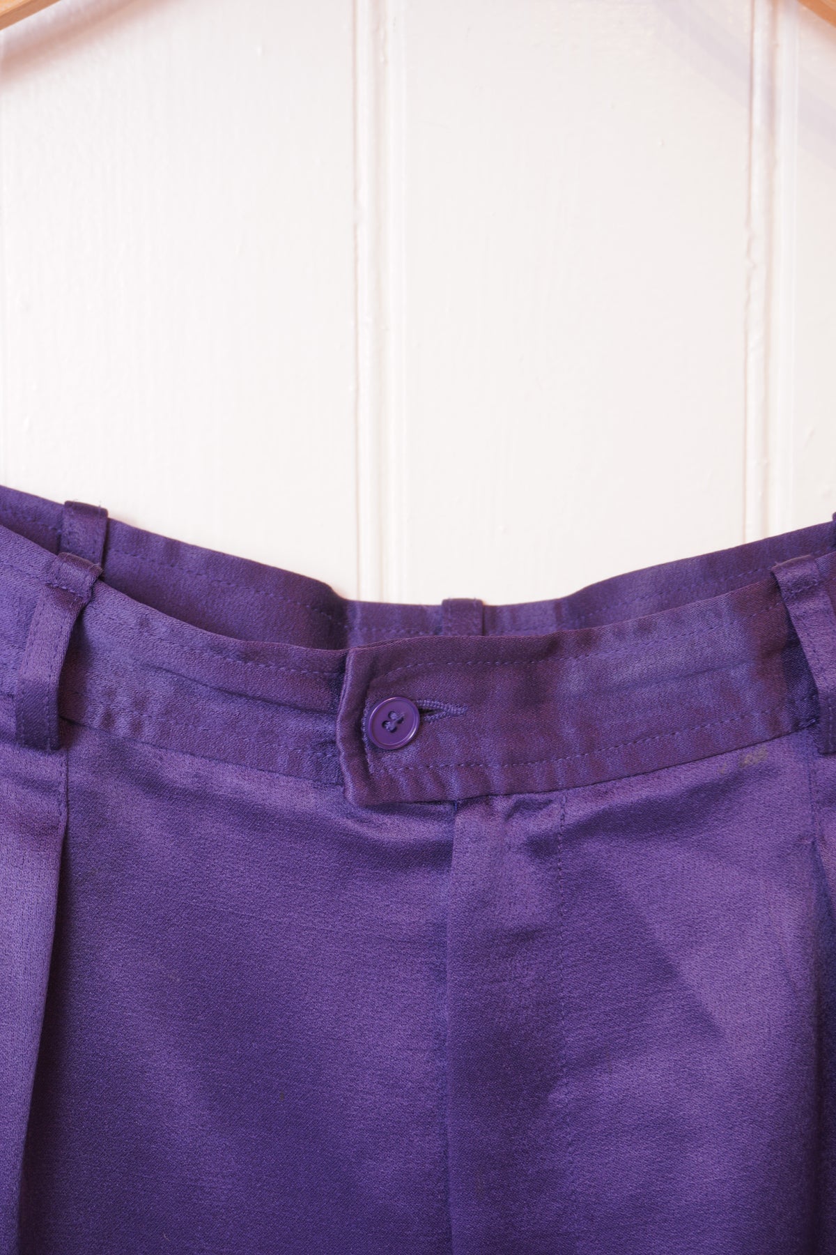 Lila vida byxor – Yves Saint Laurent Rive Gauche