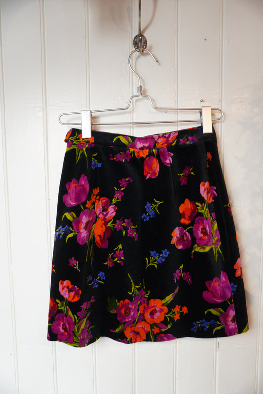 Blommig sammetskjol – Kenzo Jungle
