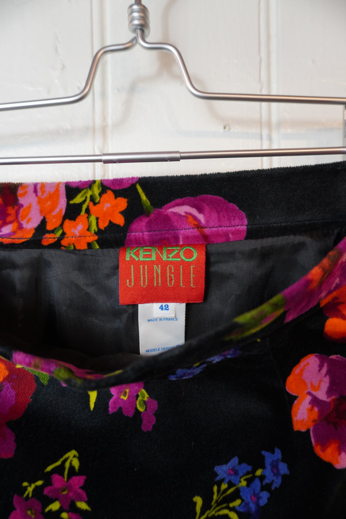 Blommig sammetskjol – Kenzo Jungle