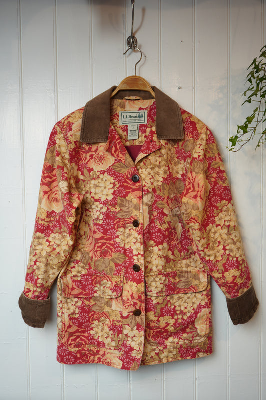 Blommig vintagejacka – L.L.Bean