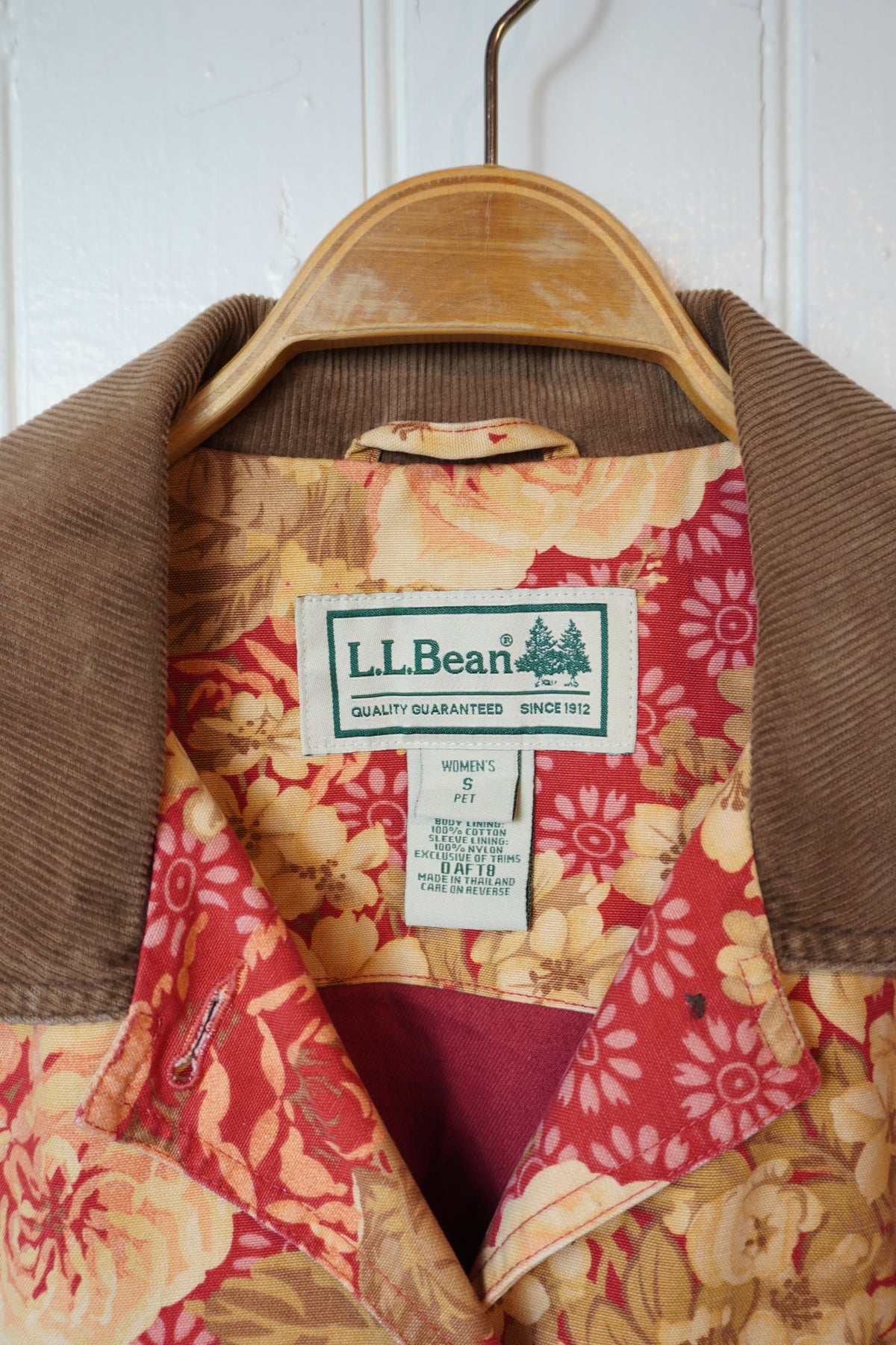Blommig vintagejacka – L.L.Bean