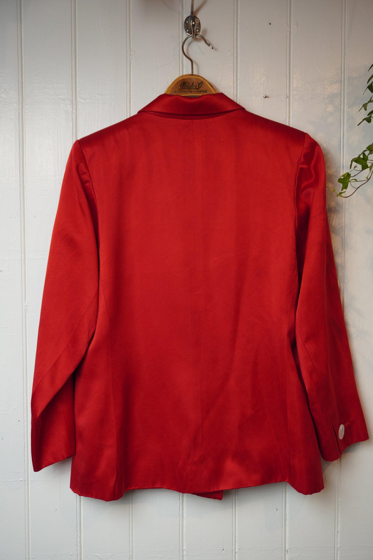 Röd dubbelknäppt kavaj – Yves Saint Laurent