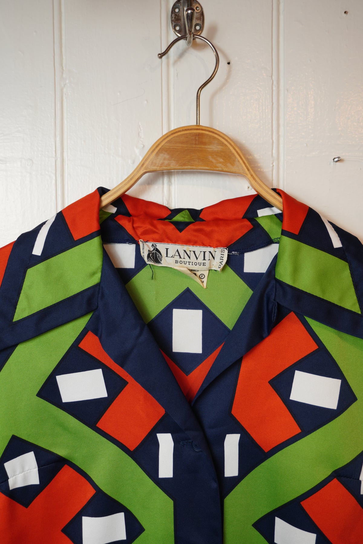 Geometrisk vintageklänning – Lanvin Boutique