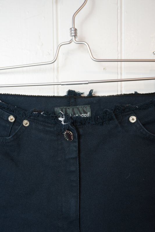 Lågmidjade jeans med slitningar – Rocco Barocco