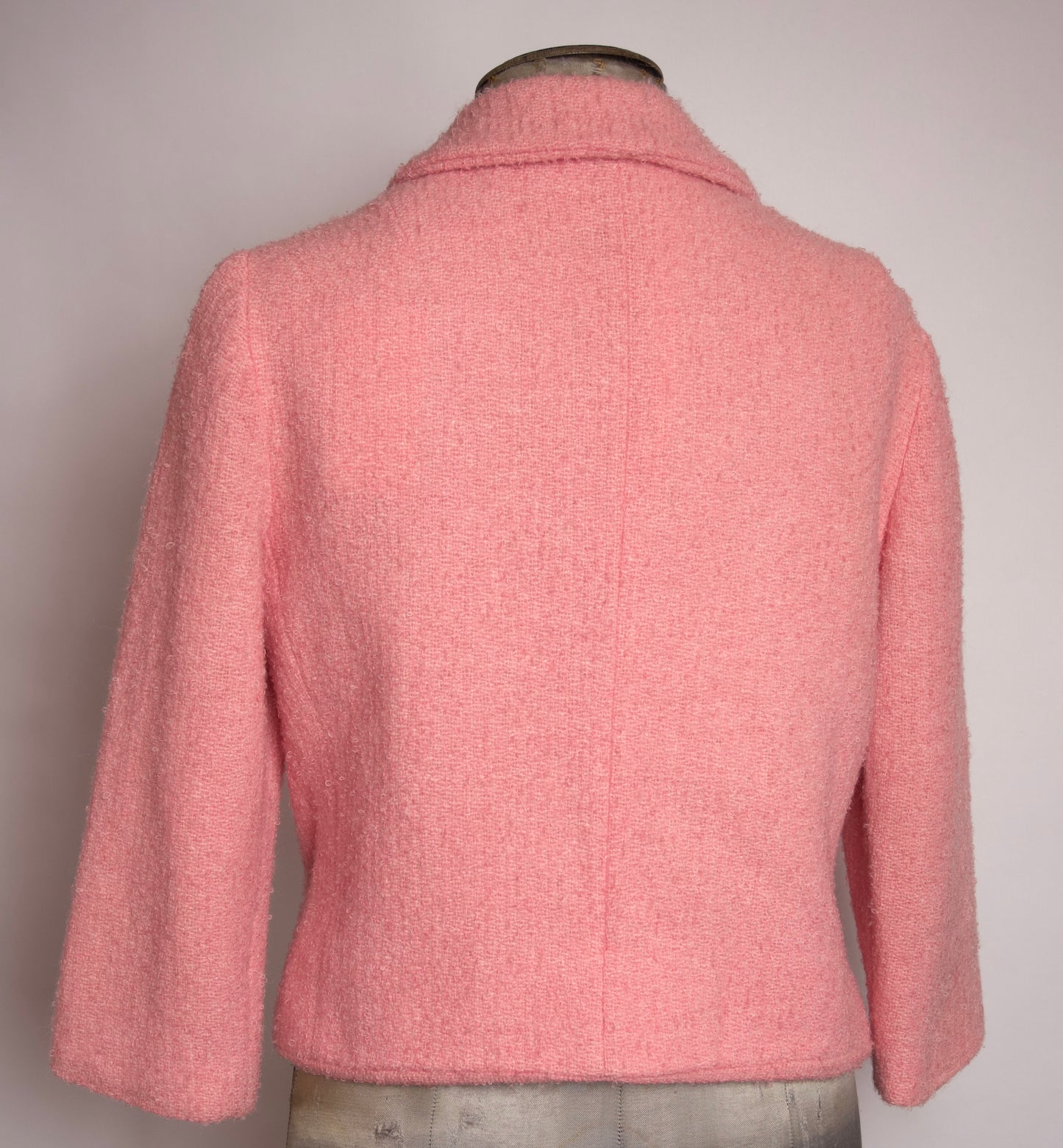 Vintage kavaj i rosa bouclé