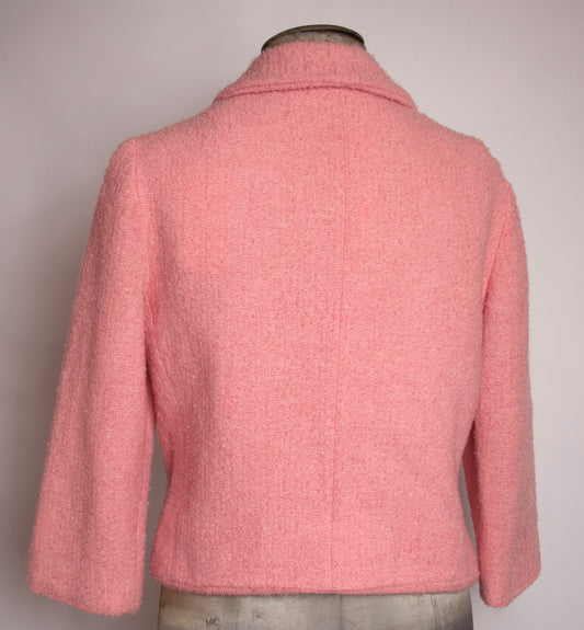 Vintage kavaj i rosa bouclé