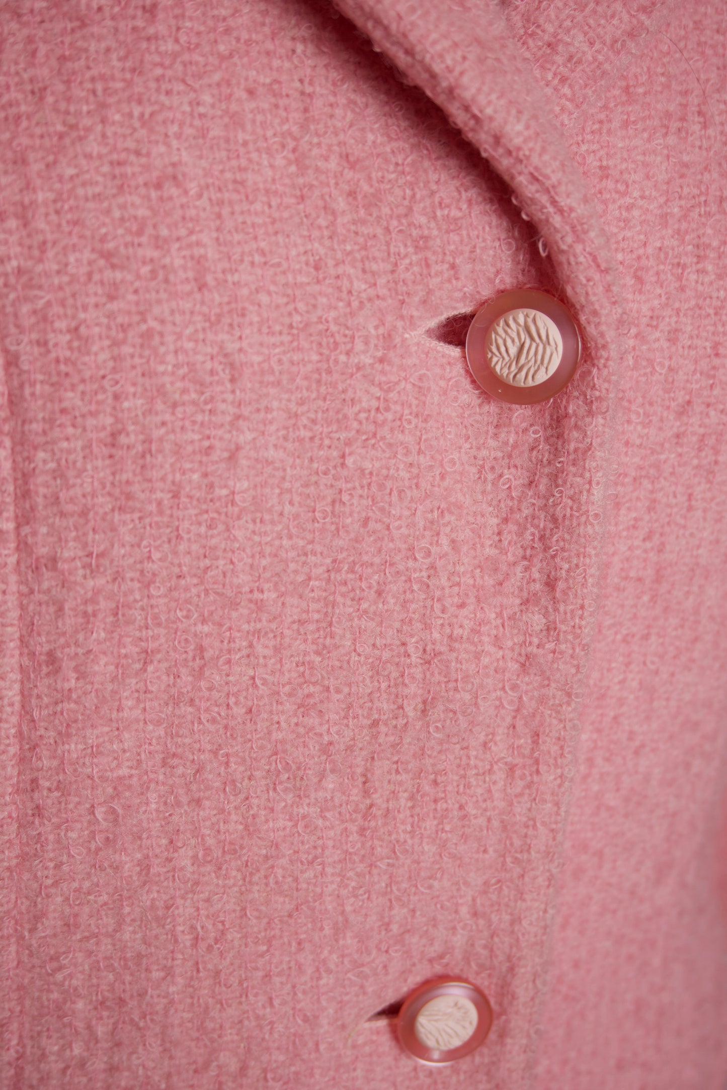 Vintage kavaj i rosa bouclé