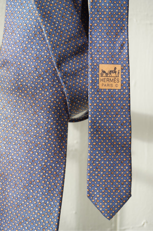 Hermès slips med geometriskt mönster