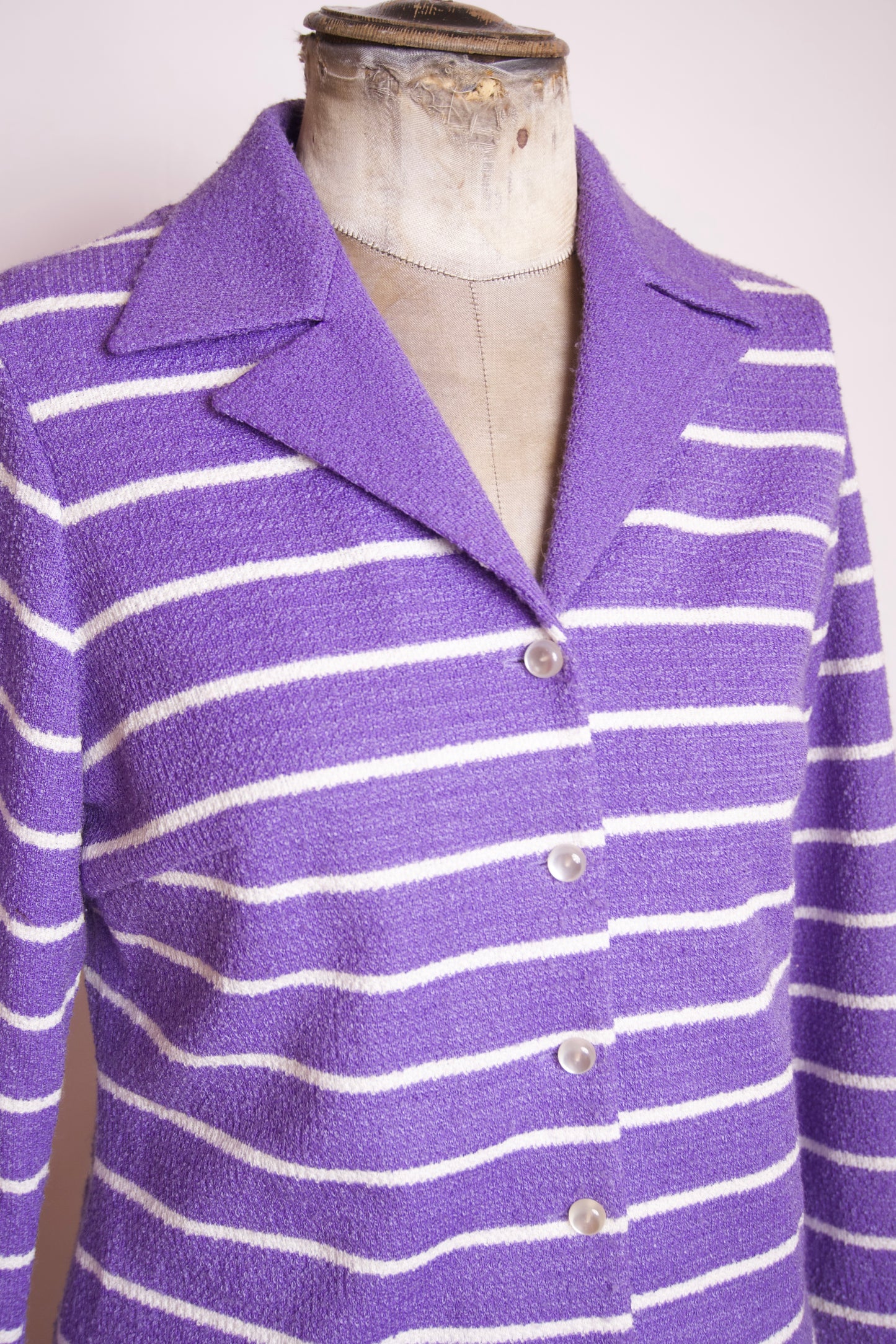 Randig kofta – vintage 70-tal, Made in Sweden