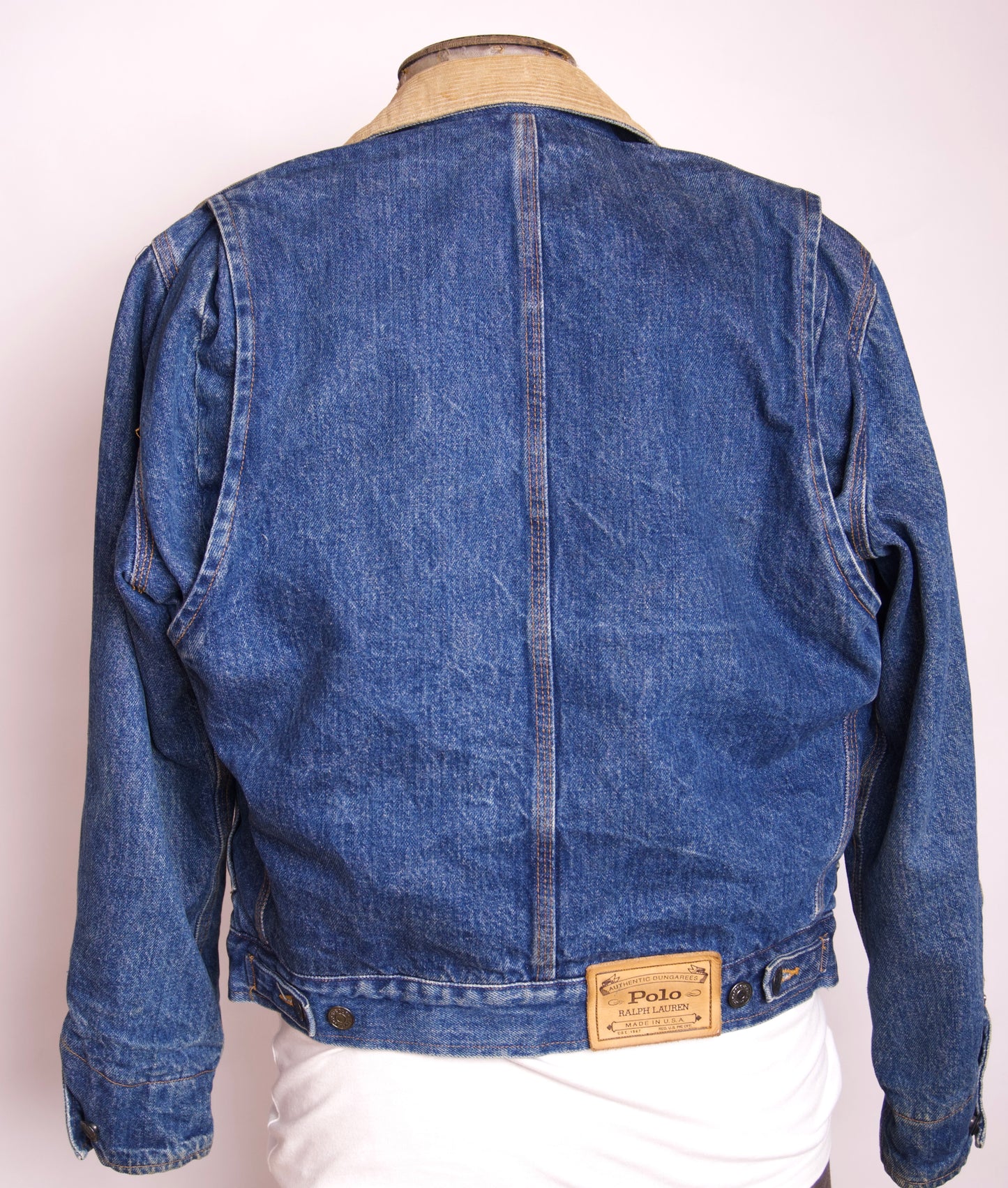 Polo Ralph Lauren fodrad jeansjacka – ikonisk vintage