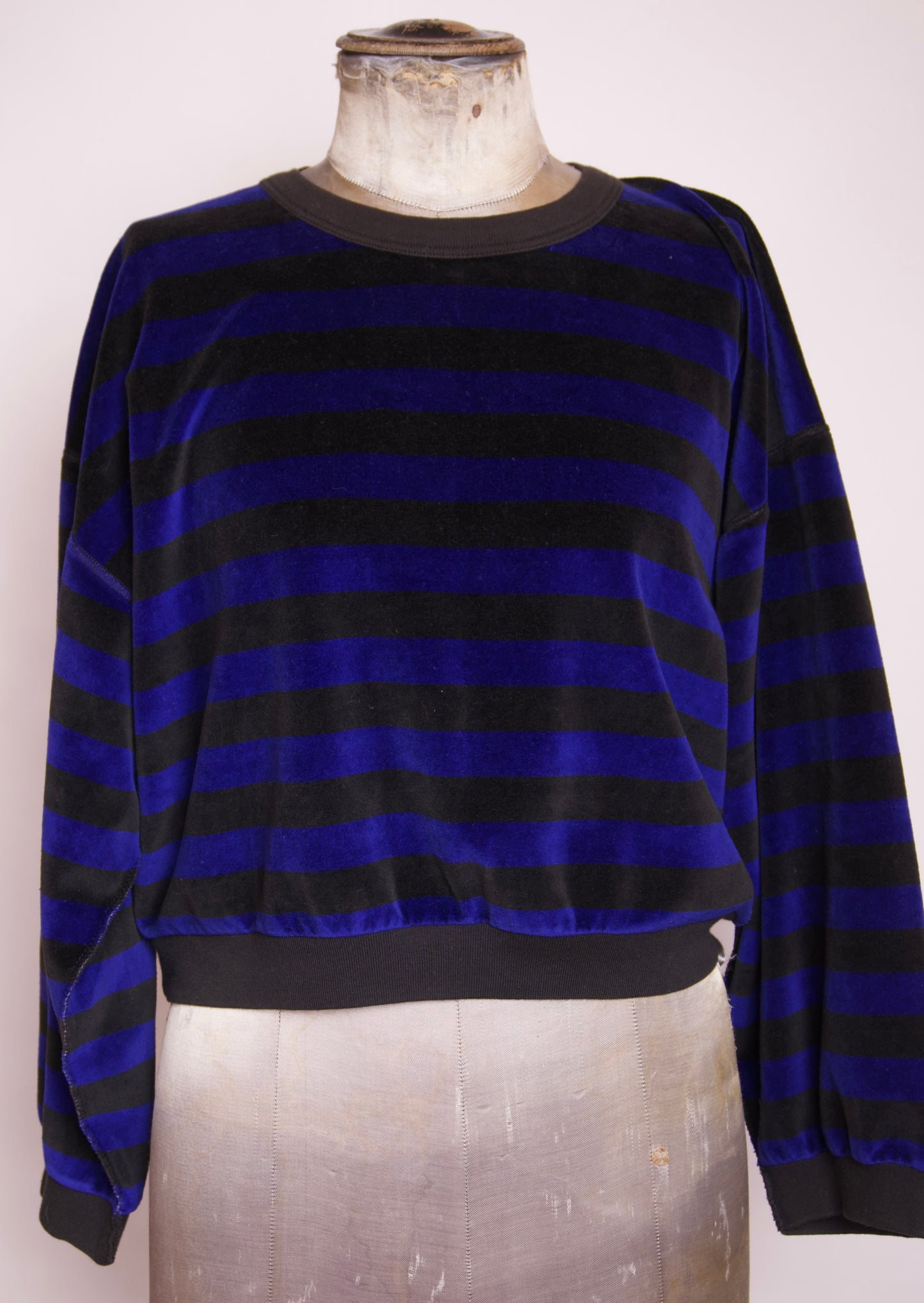 Sonia Rykiel randig velourtopp