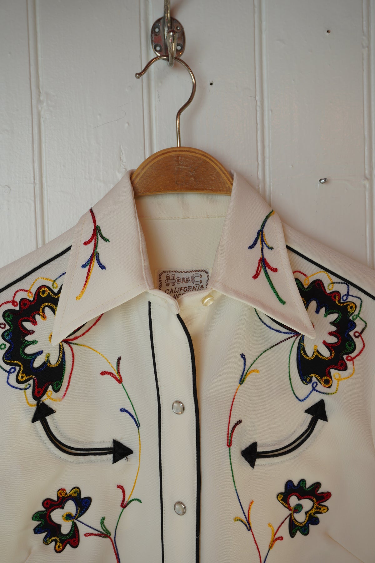 Broderad westernskjorta – H Bar C