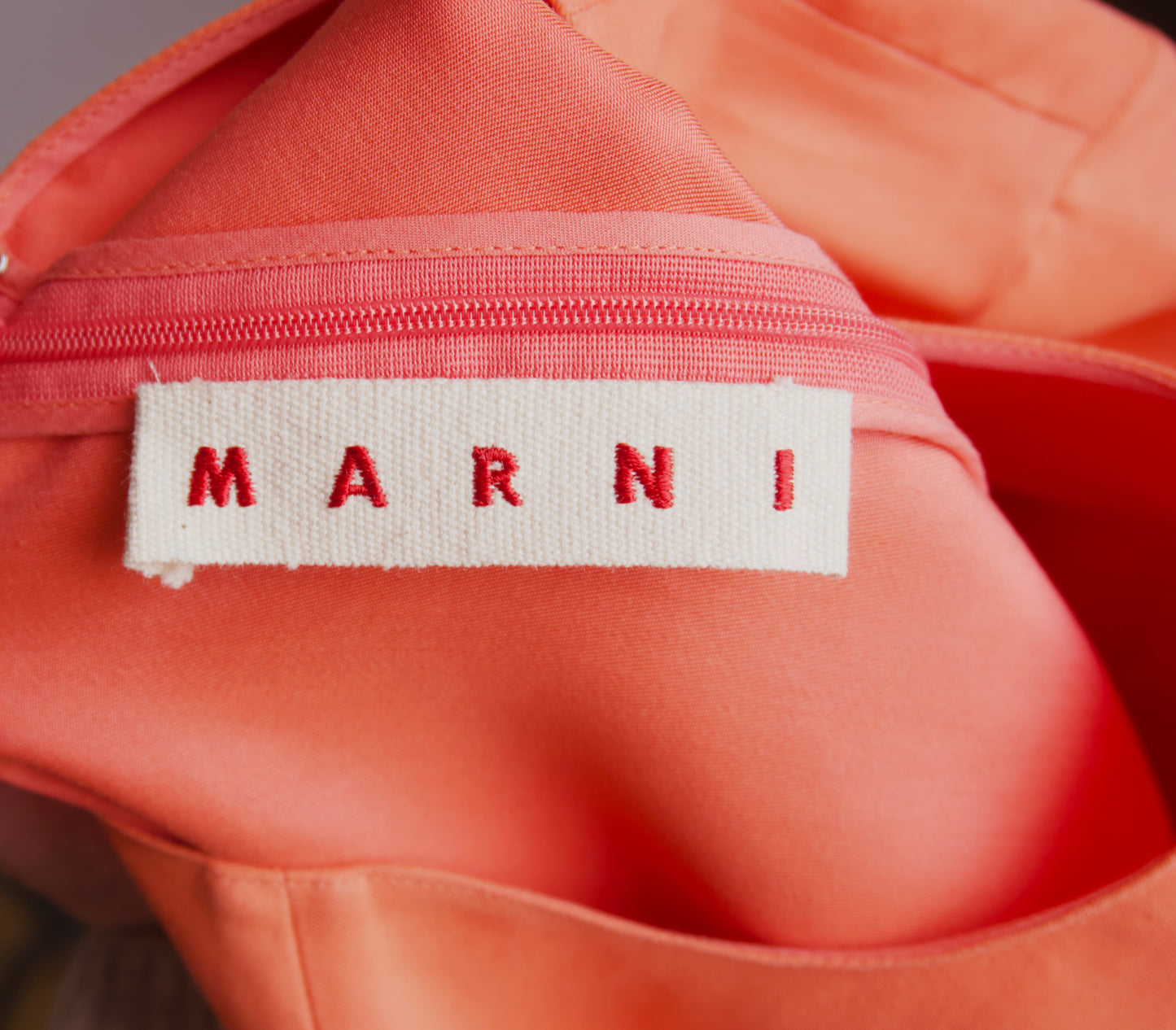 Marni klänning i korallorange