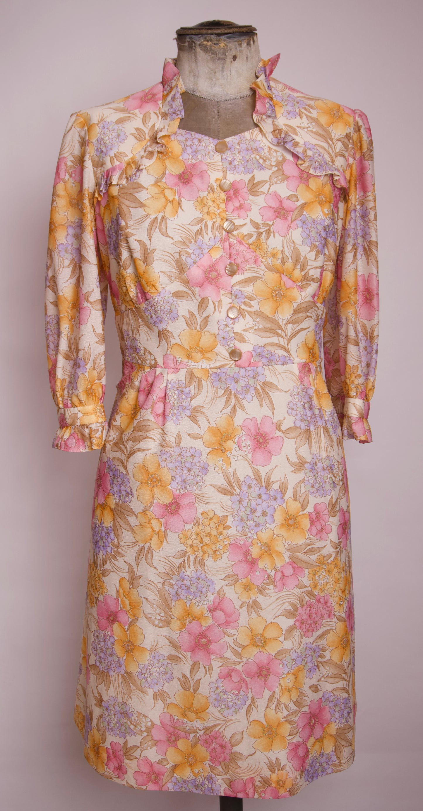 Klänning 70's – blommig & romantisk