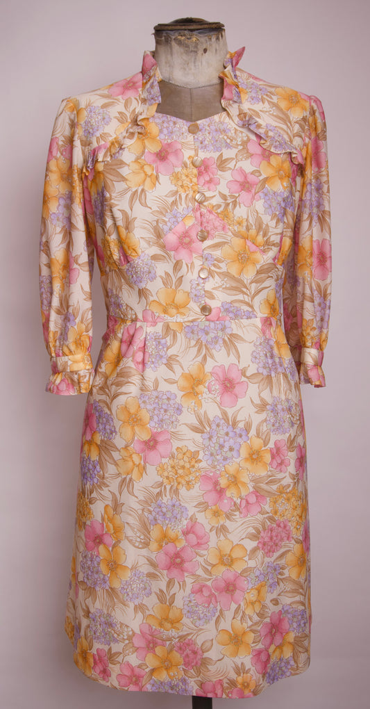 Klänning 70's – blommig & romantisk