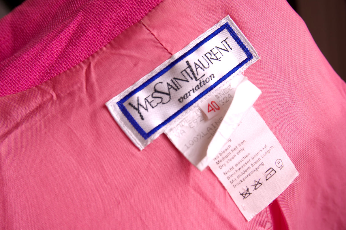 Yves Saint Laurent kavaj – cerise vintage statement