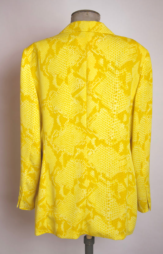 Laurel kavaj i gul sneakprint – elegant statement blazer