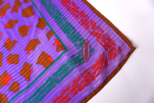 Missoni sidenscarf – färgstark scarf med grafiskt mönster