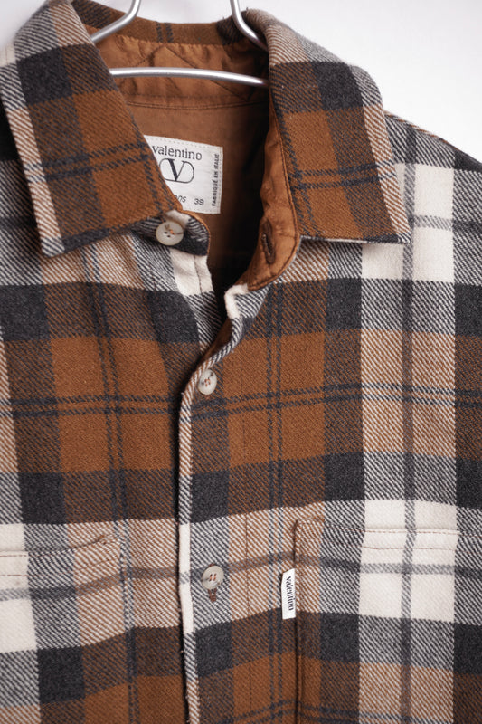 Valentino rutig skjorta – klassisk flanell