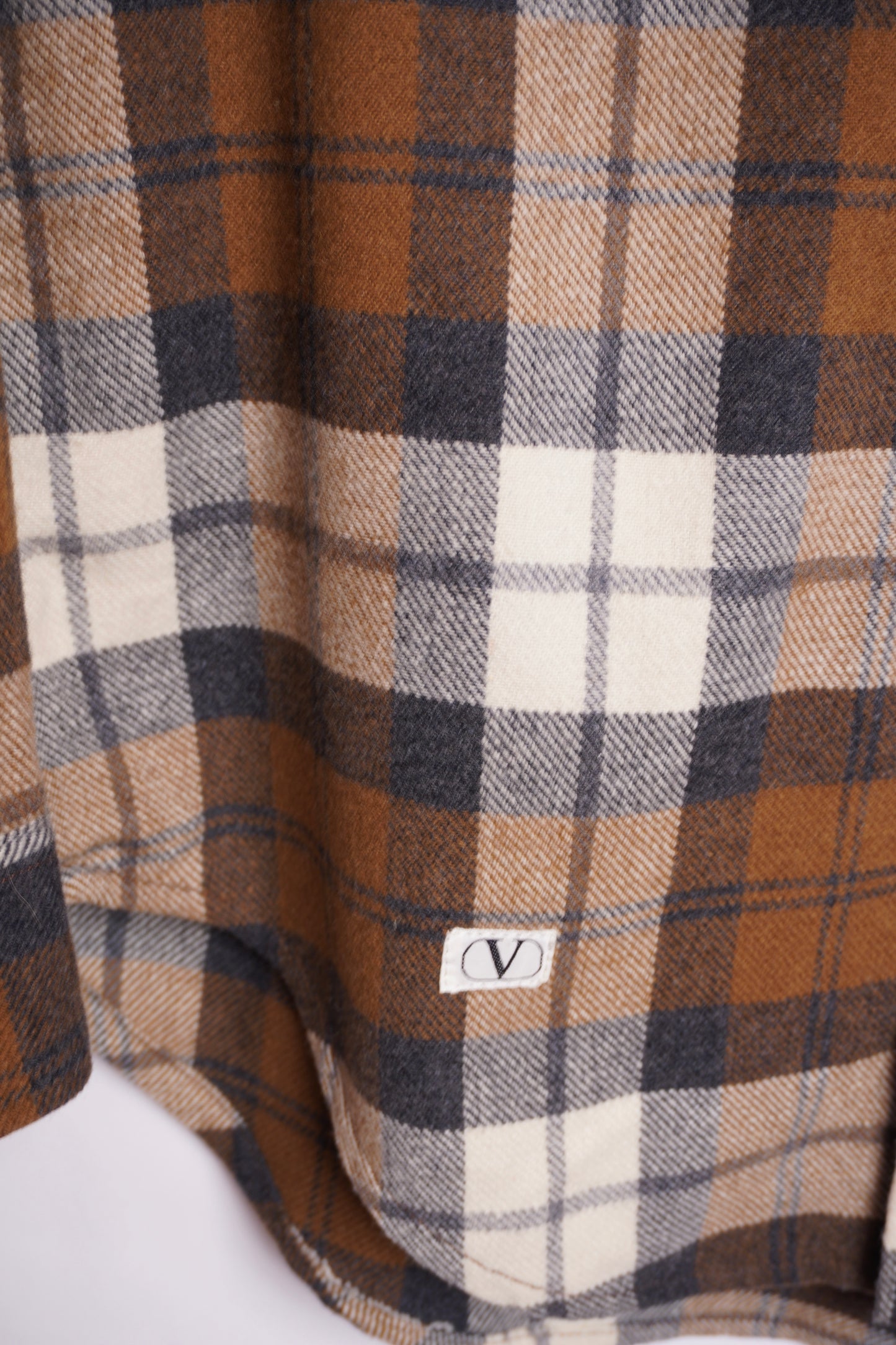 Valentino rutig skjorta – klassisk flanell