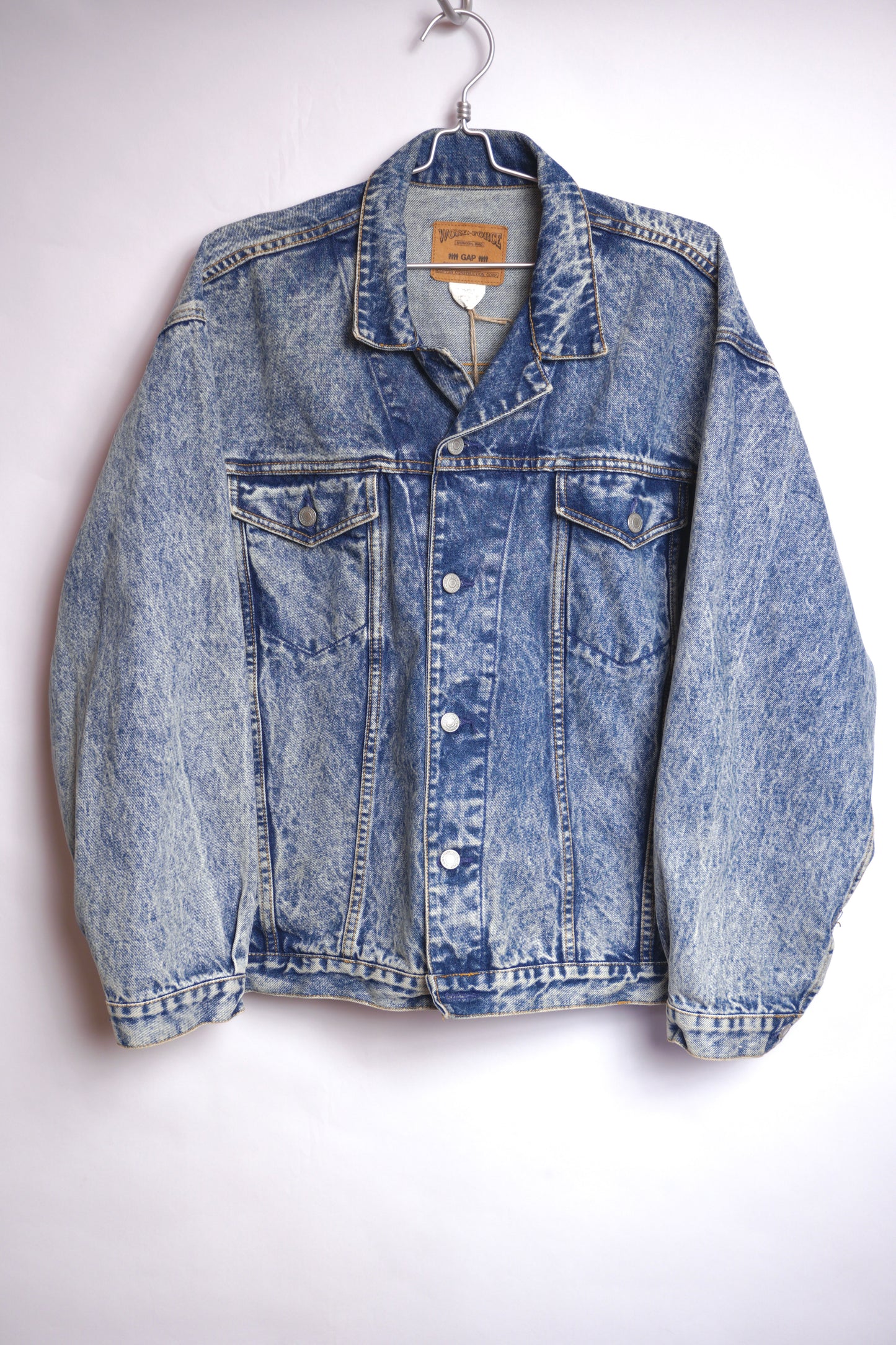 GAP Jeansjacka – 90-tal Acid Wash Denim Trucker