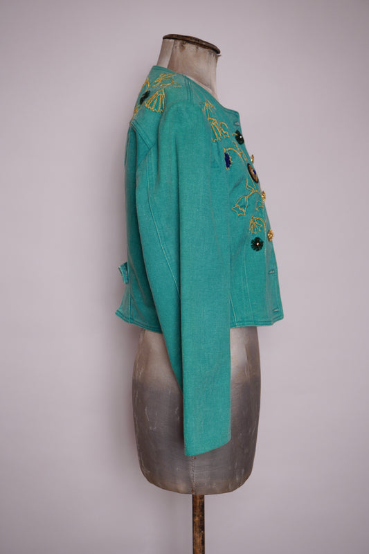 Kort jeansjacka från Mondi