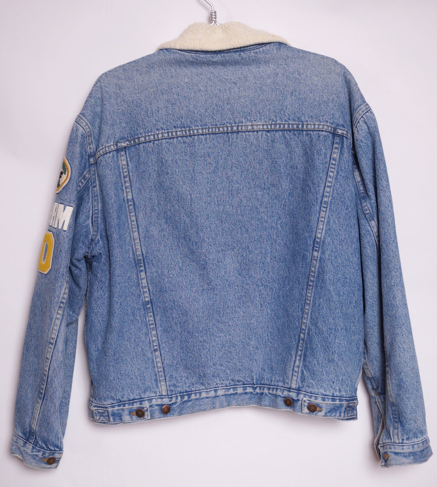 Sherpafodrad jeansjacka