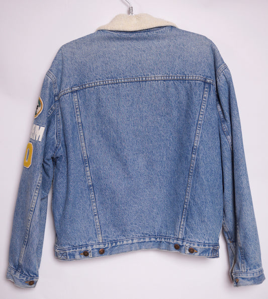 Sherpafodrad jeansjacka