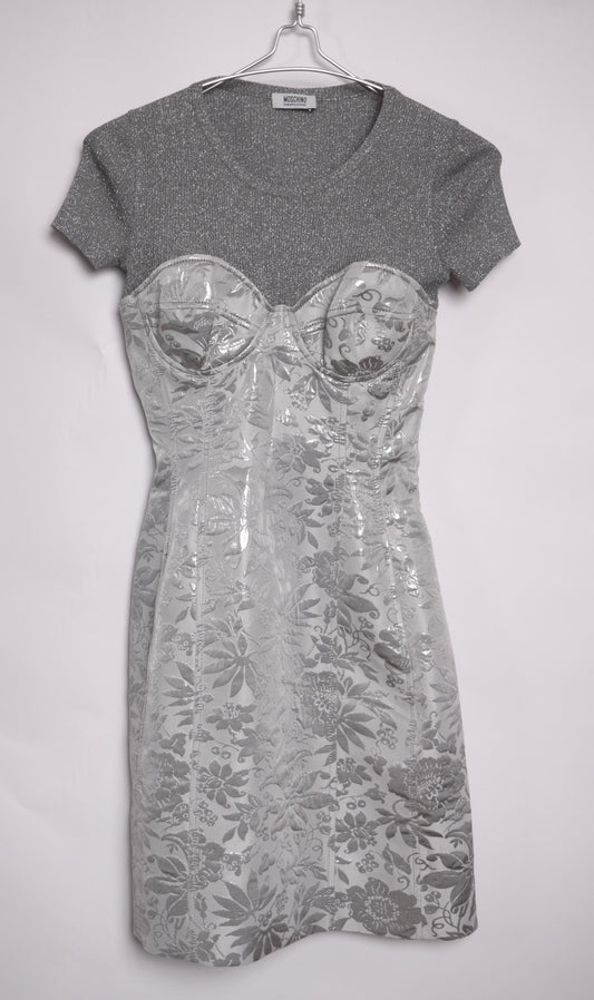 Moschino silver-klänning