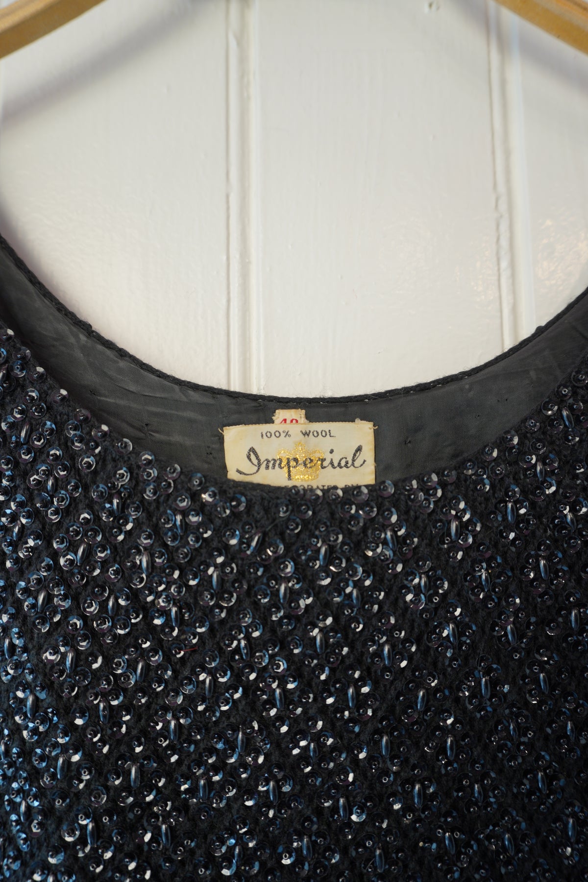 Pärlbroderad vintagetopp – Imperial