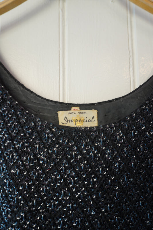 Pärlbroderad vintagetopp – Imperial