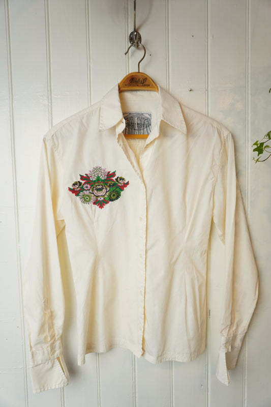 Vintageskjorta med broderi – Ferre Jeans