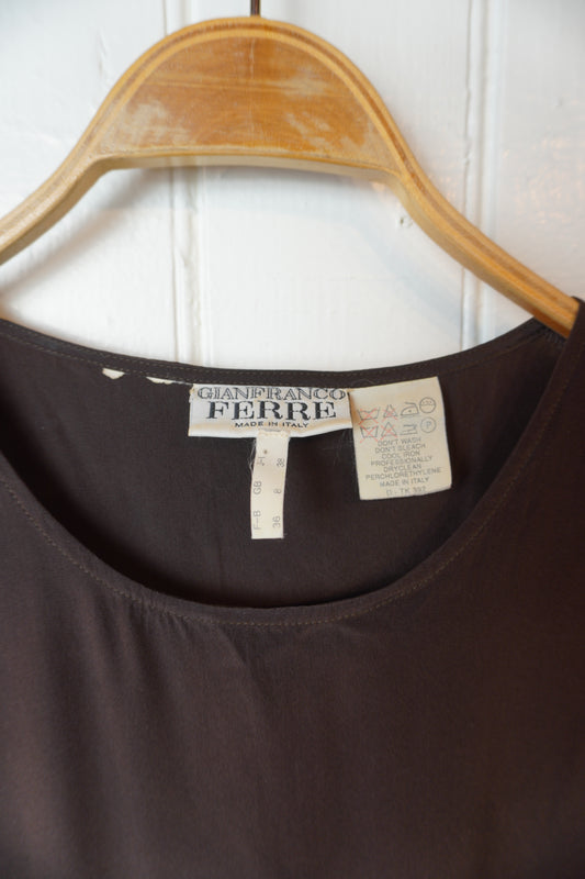 Gianfranco Ferré vintage topp med sammet