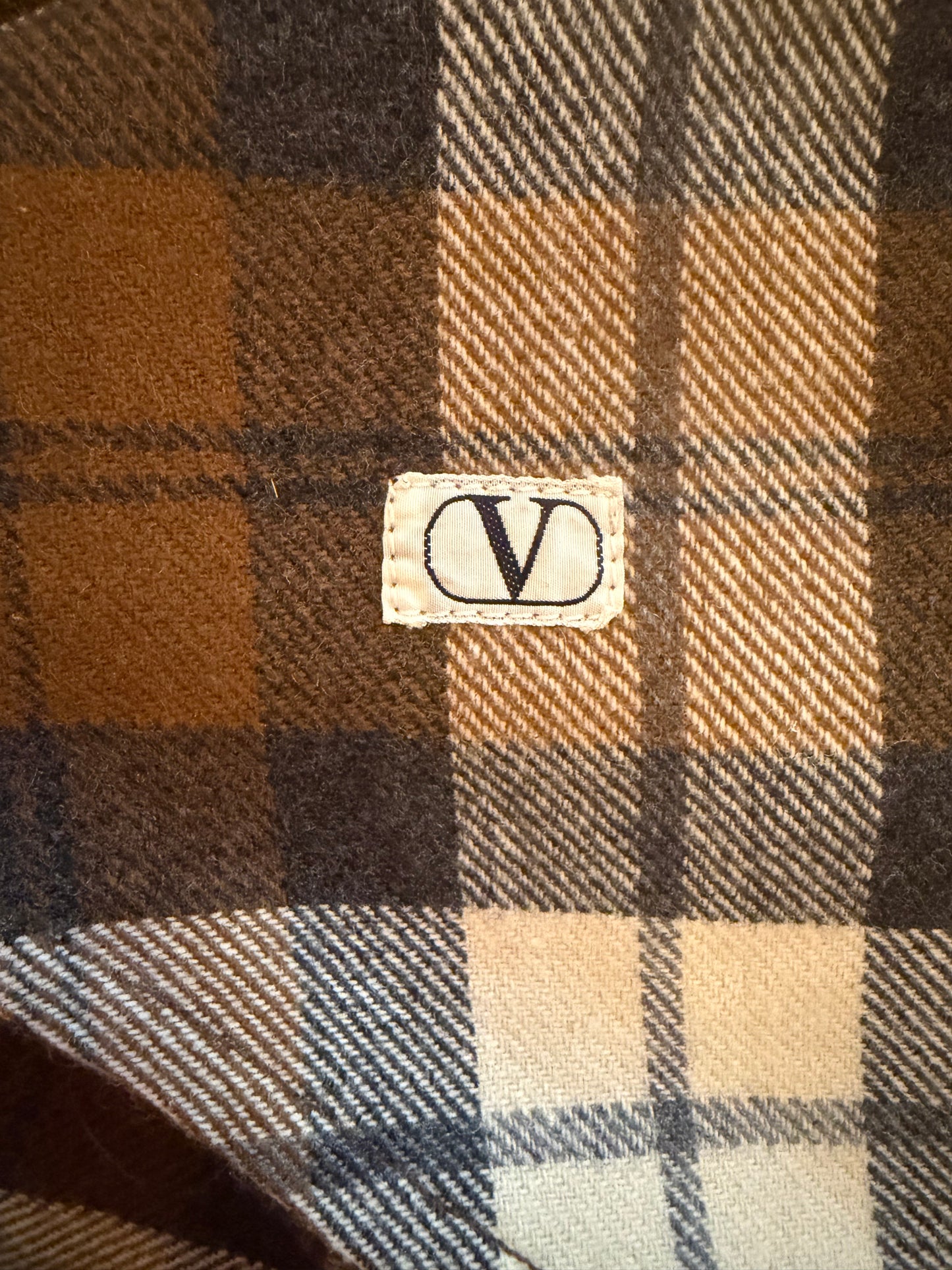Valentino rutig skjorta – klassisk flanell