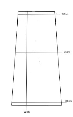 Kjol med gröna äpplen