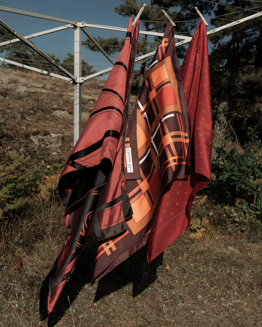 Rutig sidenscarf – Christian Dior